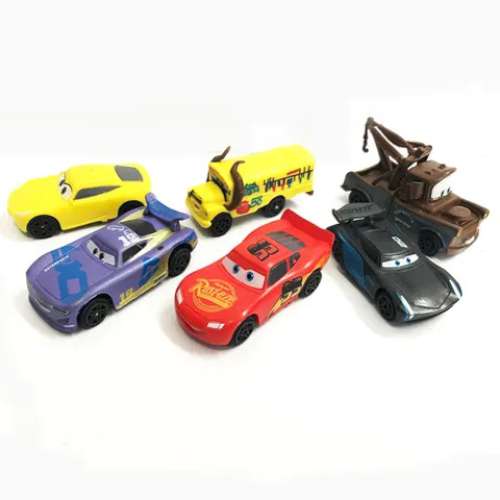 Disney Cars Lightning Mcqueen Cake Topper Set - Click Image to Close